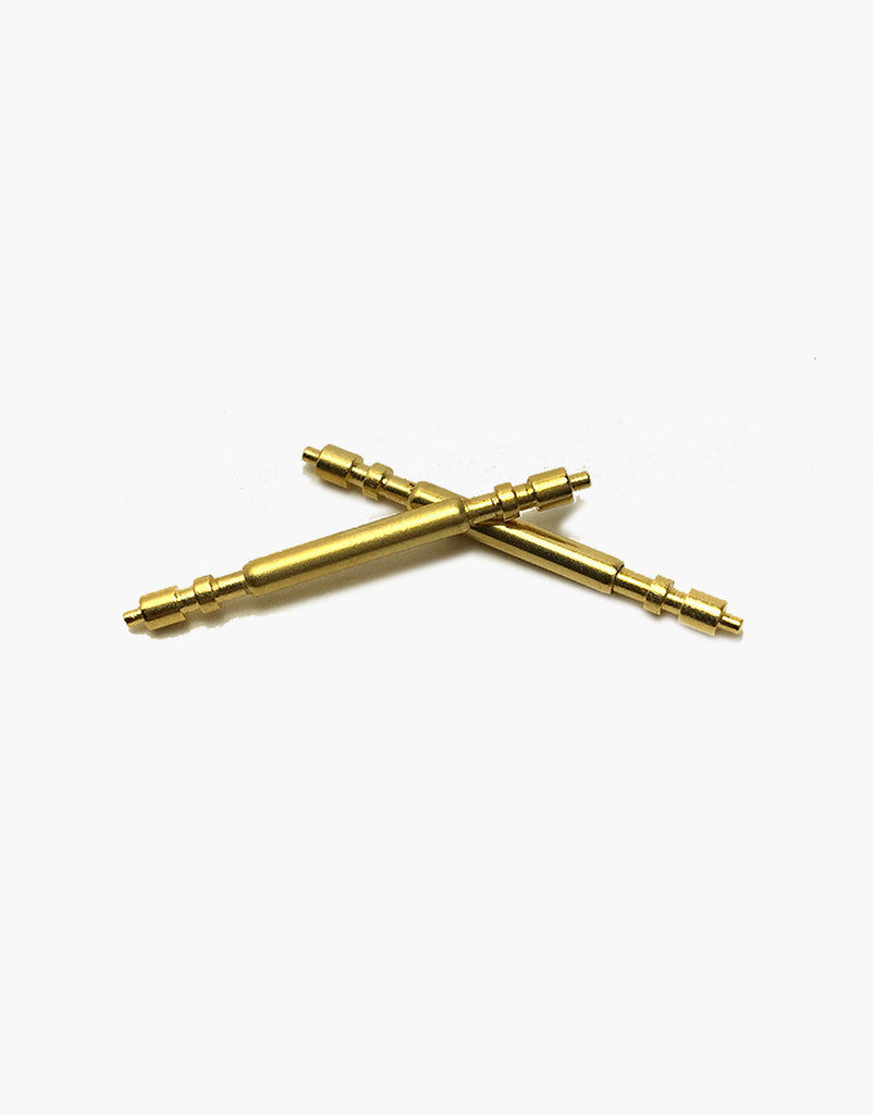 20mm Gold Spring  Bars 1.8mm Rolex Style by LUX Watch Straps LUX