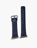 Apple iWatch Style Straps Blue Navy Smooth Calf leather by LUX