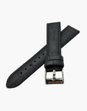 Black-Alligator-Calf-Leather-and-black-High-Silicone-Hybrid-watch-bands-top-side