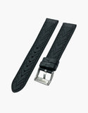 Black-Alligator-Calf-Leather-and-black-High-Silicone-Hybrid-watch-bands-bottom