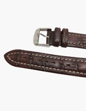 Hadley-Roma MS895 Brown Alligator Grain Leather Watch Band-Water Resistant Hadley-Roma