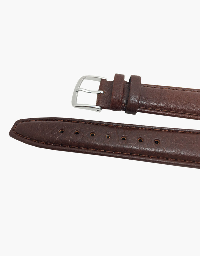 Hadley-Roma MS788 Brown Buffalo Shruken Grain Leather Watch Band Hadley-Roma