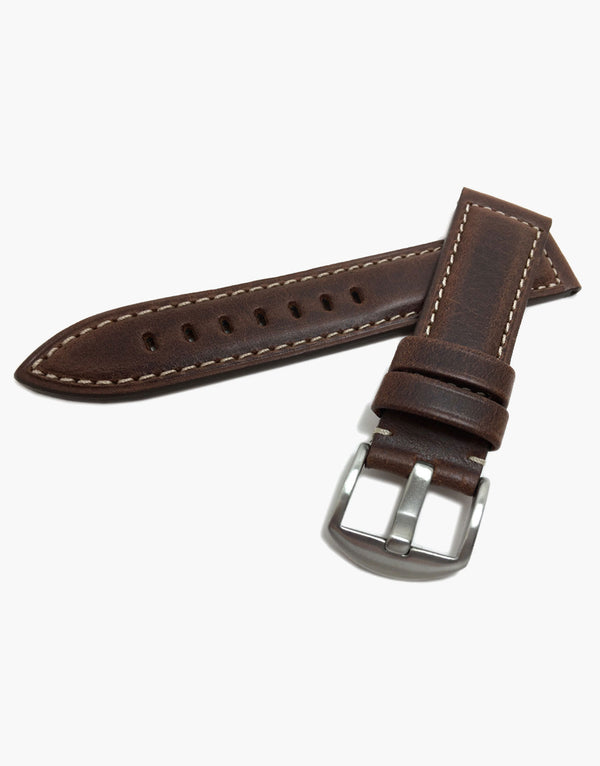 Hadley-Roma MS2042 Brown Oil Tanned Style Panerai Watch bands -Water Resistant Hadley-Roma