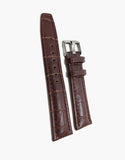 MS523 Dark Brown Matte Genuine Gator Grain Watch Bands-Hadley-Roma