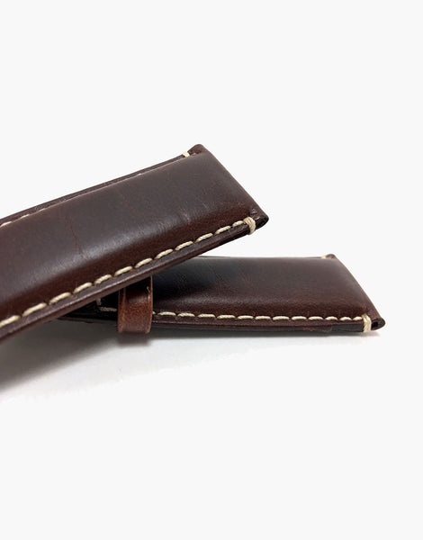 Hadley Roma MS881 18mm Cinturino da uomo in pelle marrone