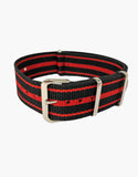 Nylon 3 Stripes NATO Style Watch Bands by LUX LUX