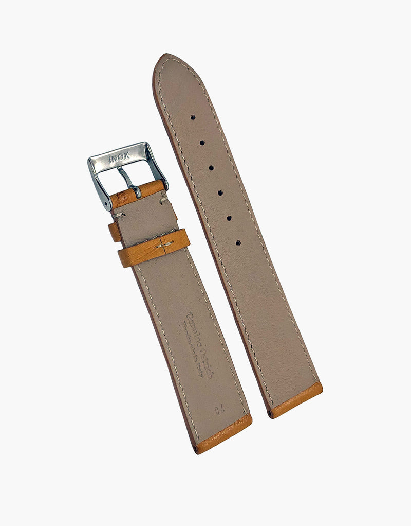 Ostrich Genuine Calf Skin Italian Leather Watch Band strap LUX