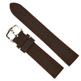 Hirsch Terra Brown Artisan Calf Leather Watch Band Hirsch