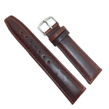 Brown-Black Short Hadley-Roma MS881 Italian Calfskin Oil tanned leather watch bands