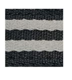 Textured fabric with black and gray stripes on a white background