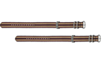 Nato Nylon Watch Band 2 Strips Brushed Steel Fittings red-gray-black