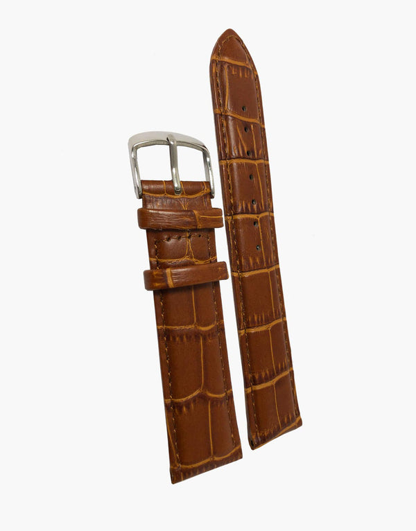 croc-Alligator-Grain-Tan-Brown-Leather-Watch-Strap
