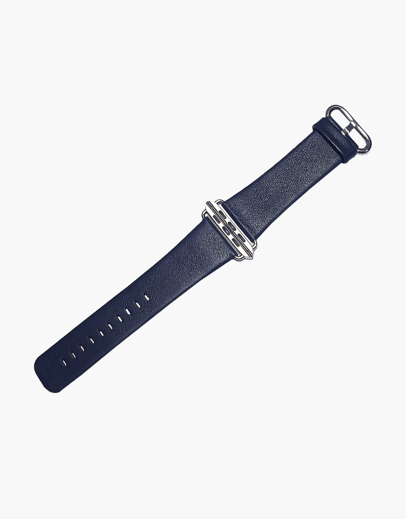 Apple iWatch Style Straps Blue Navy Smooth Calf leather by LUX LUX