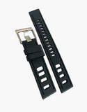 Silicon -Black-Isofrane-Style-Rubber-Diving-watch-bands-strap-top