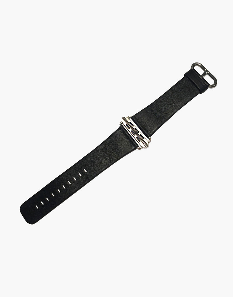 Black iWatch Style Watch Straps by LUX Genuine Smooth Calf leather LUX