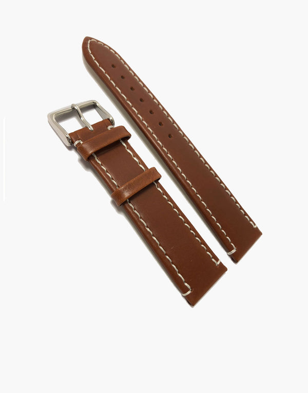 LUX Genuine Calf Skin Italian Leather Watch Band Oil Tanned strap Large LUX