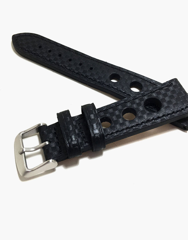 LUX Grand Prix Rally Carbon Fiber Black with Black Stitching LUX