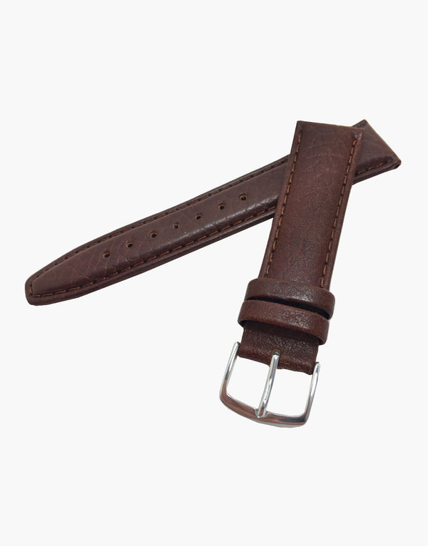 Hadley-Roma MS788 Brown Buffalo Shruken Grain Leather Watch Band Hadley-Roma