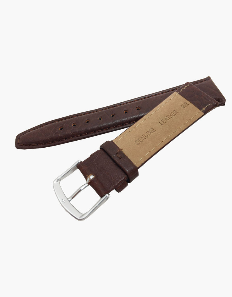Hadley-Roma MS788 Brown Buffalo Shruken Grain Leather Watch Band Hadley-Roma