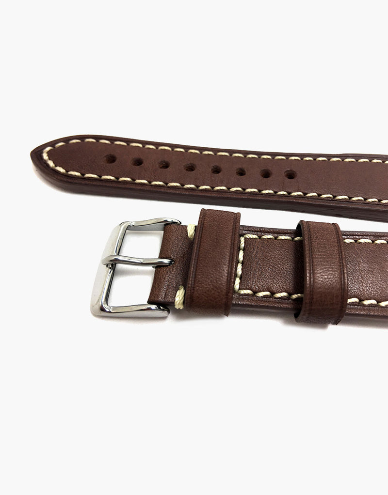Hadley-Roma MS855 Brown Calf Leather watch Strap Band Hadley-Roma