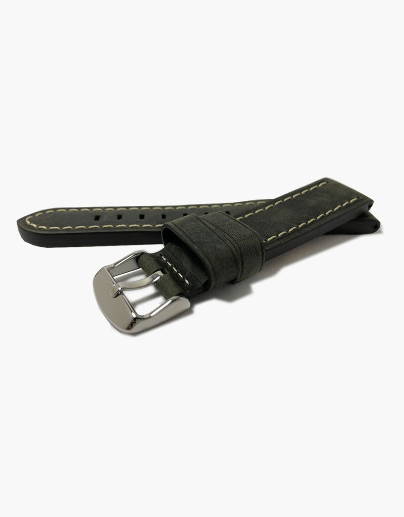 Hadley-Roma MS854 Gray Oil tanned Leather Watch strap Hadley-Roma