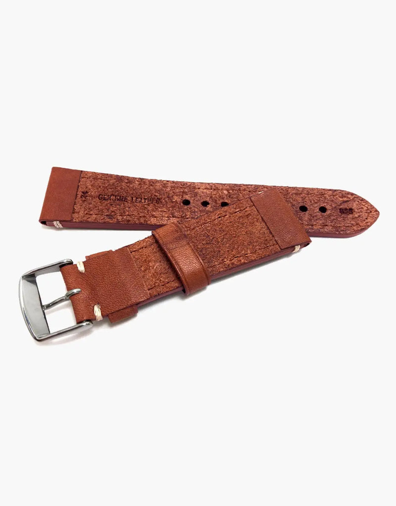 Hadley-Roma MS855 Tan Calf Leather watch Strap Band Vintage style Hadley-Roma