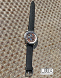 LUX Seiko Style Racing Tread Design Black Dive Watch Strap LUX