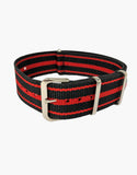 Nylon 3 Stripes NATO Style Watch Bands by LUX LUX