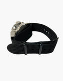 Nylon NATO Black Strap with Black buckles PVD by LUX LUX