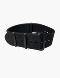 Nylon  Black Strap with Black buckles PVD by LUX