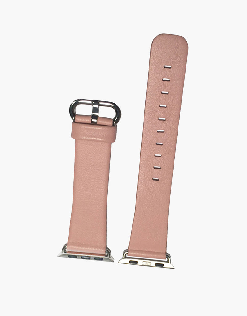 Pink Apple iWatch Style Straps Universal Smooth Calf leather LUX