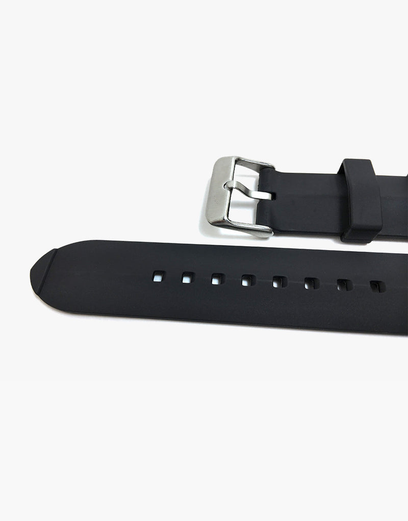 Genuine Rubber Hadley Roma MS3245 Black Dive Watch Band 24mm Hadley-Roma